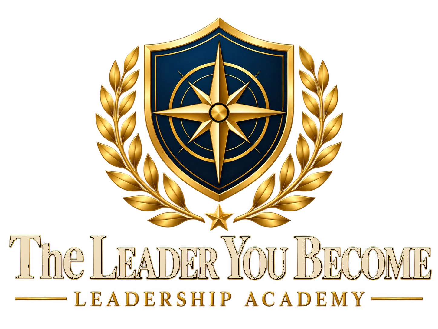 The Leader You Become — complete original Leadership Academy logo